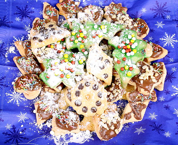 istock Colorful cookies from dough for Christmas 452380161