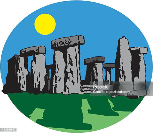 Ilustración de Stonehenge y más Vectores Libres de Derechos de Solsticio de verano - Solsticio de verano, Antiguo, Arqueología