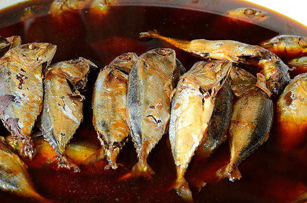 istock Mackerels boiled with sweet and salt sauce 452382327