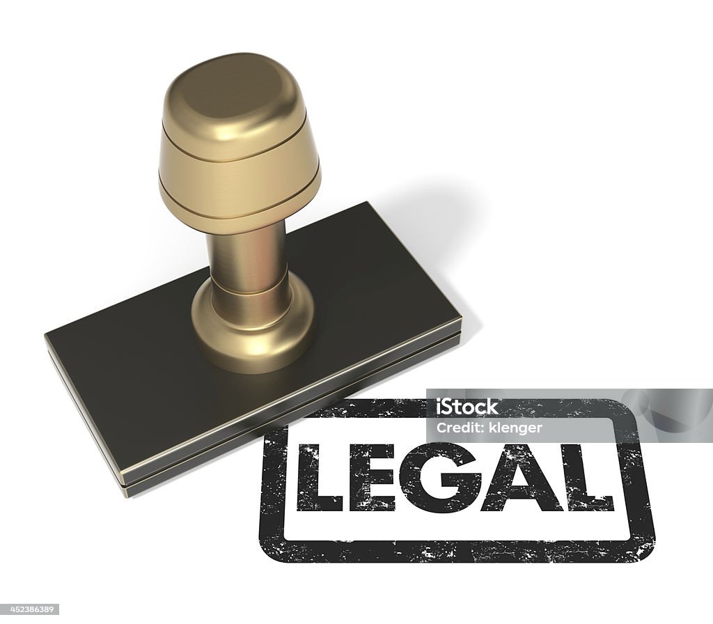 Rubber stamp &quot;LEGAL&quot; 3D Rendering Postage Stamp Stock Photo
