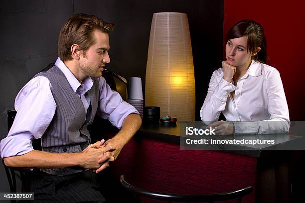 Young Businessman Ordering Coffee From Female Waitress Stock Photo - Download Image Now