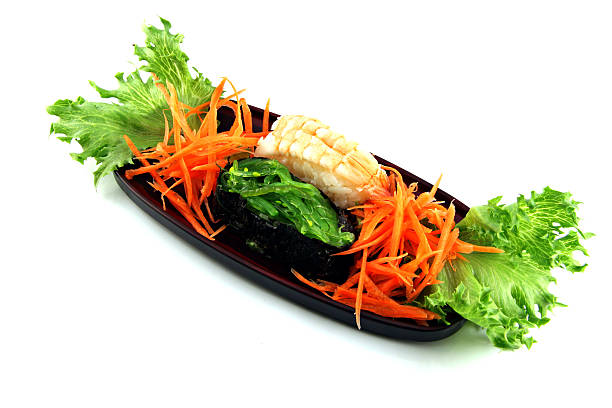istock The Sushi made from Shrimp and nori. 452388371