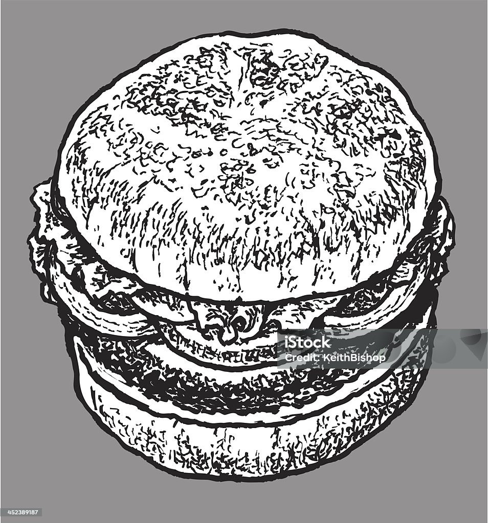 Fast-Food Hamburger, - clipart vectoriel de Aliment libre de droits