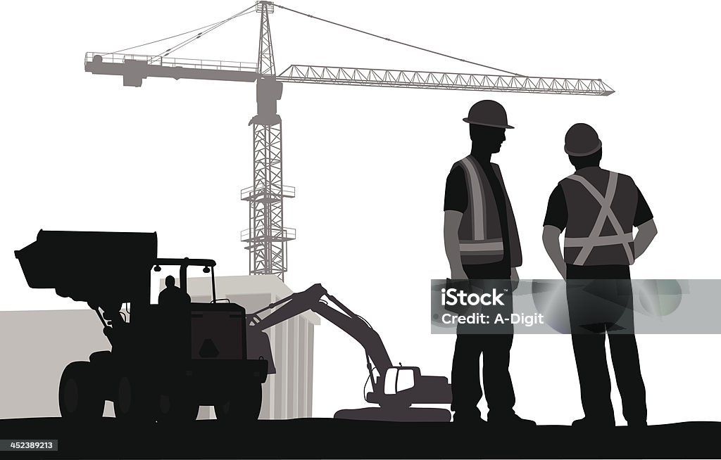 Constructors construction Black Color stock vector