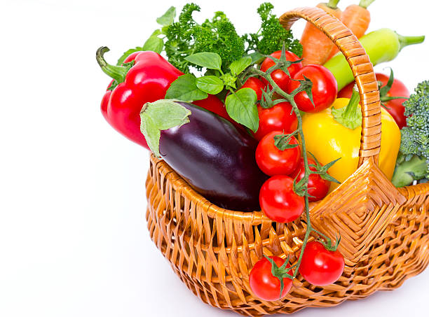 istock Fresh organic vegetables in the basket 452395395