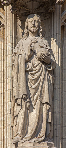 istock Antwerp - Jesus Christ the Pantokrator from cathedral 452395403