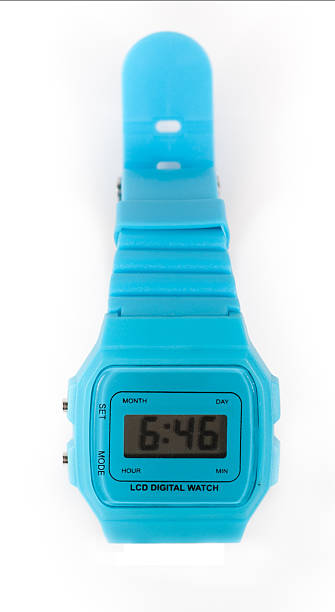 istock wrist-watch for sport on white surface with soft shadow 452404793