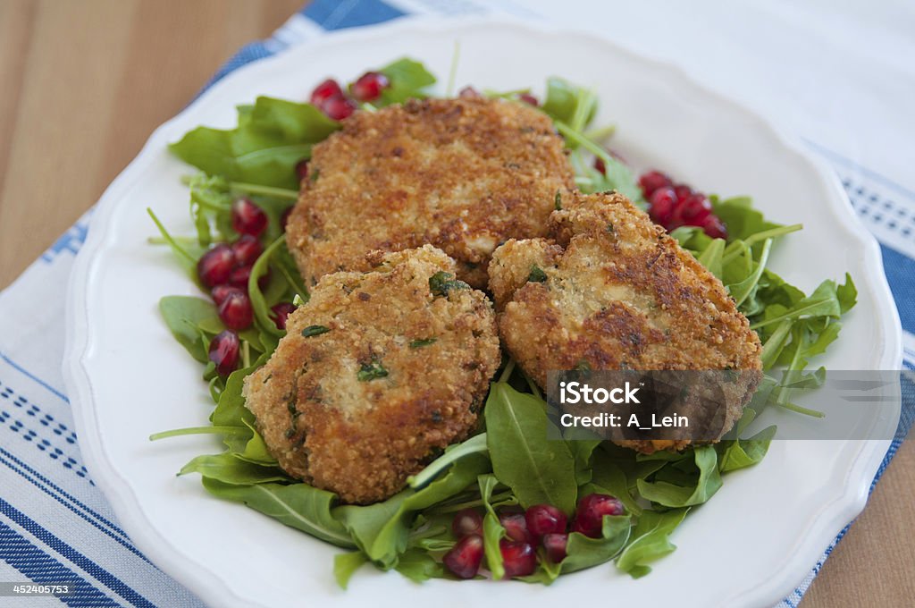 Vegan Quinoa Patties Burger Stock Photo