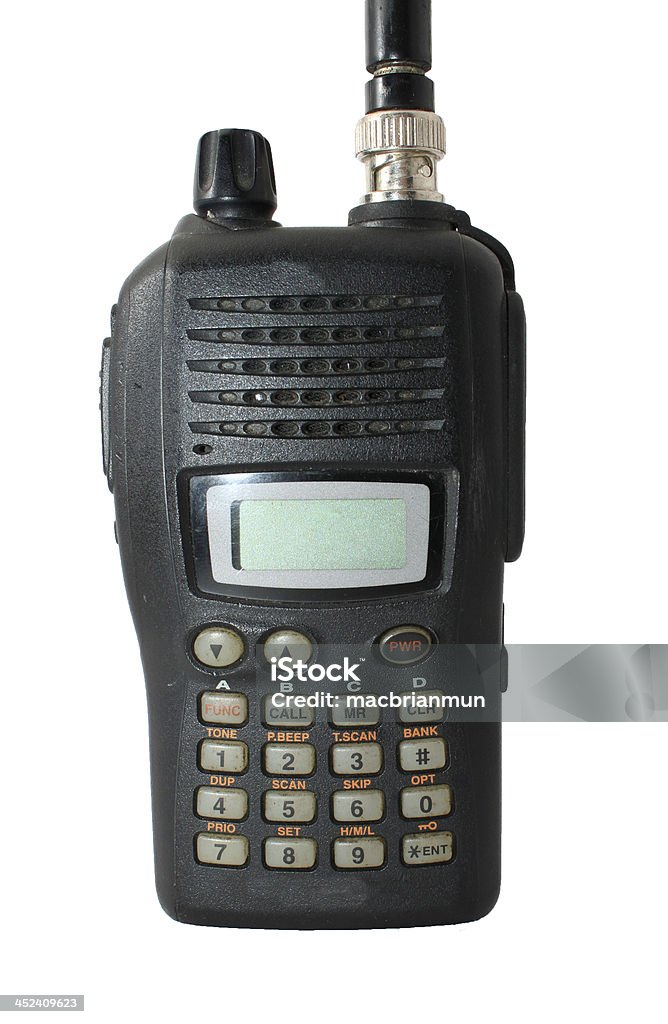 Black ham radio isolated on white Amateur Stock Photo