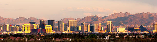 istock Panoramic Southwest Landscape Red Rock Hills Downtown Las Vegas 452412793