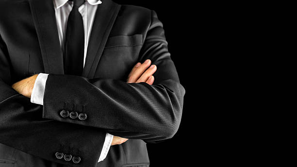 istock Businessman with arms crossed 452418655