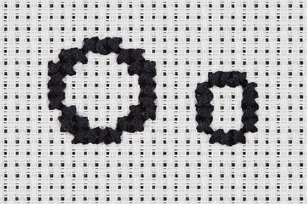 Cross-stitch - Alphabet and Icons: Oo