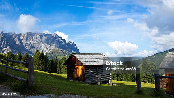 Val Di Funes South Tyrol Stock Photo - Download Image Now - Alto Adige - Italy, Chalet, Cloud - Sky