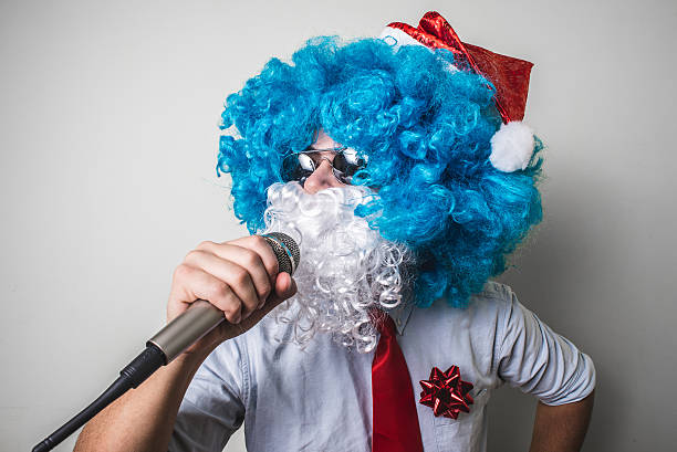 istock funny santa claus babbo natale singing 452461641