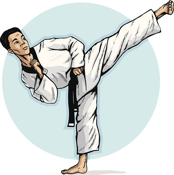 Taekwondo Cartoon Stock Photos, Pictures & Royalty-Free Images - iStock