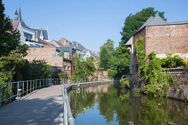 Mechelen - Canal and Church of Our Lady
