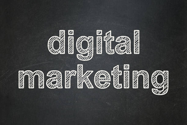istock Advertising concept: Digital Marketing on chalkboard background 452466875