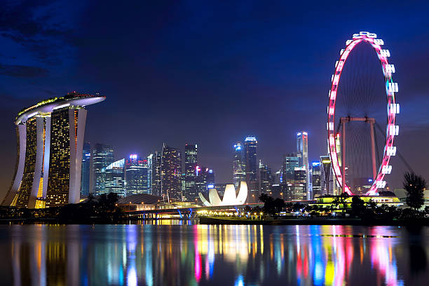 istock Singapore cityscape at night 452471613