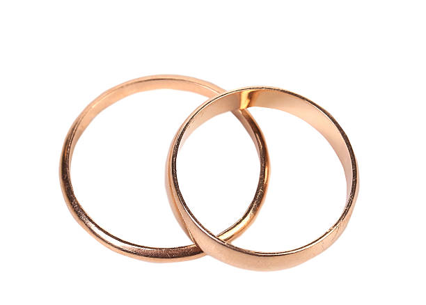 istock Top view of wedding rings. 452475531