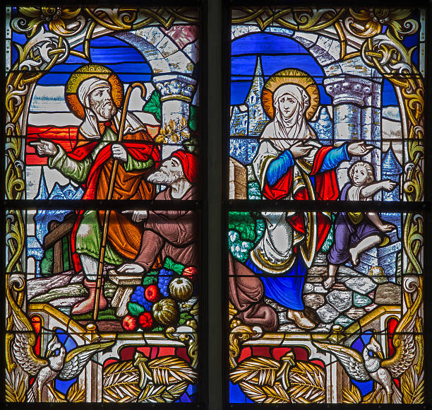 istock Mechelen - Finding of lost Jesus from  cathedral window 452477295