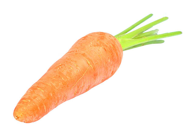 istock Ripe carrots isolated on a white background 452478081