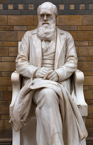 Statue of Charles Robert Darwin (1809 – 19 April 1882), an English naturalist famous for his contributions to evolutionary theory and his book 'on The Origin Of Species'