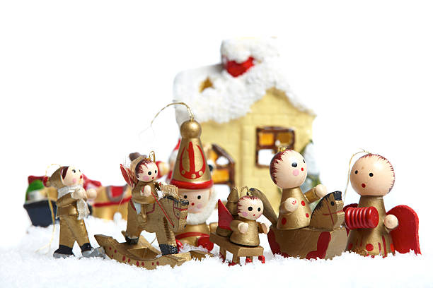 istock Many Small Wooden Christmas Figurine 452493561