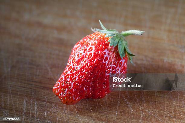 Fresh Strawberry On The Wood Plank Stock Photo - Download Image Now - Berry Fruit, Dark, Dessert - Sweet Food