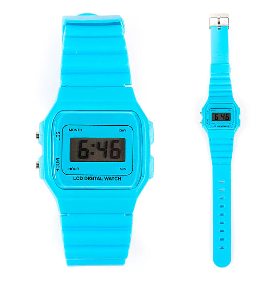 istock wrist-watch for sport on white surface with soft shadow 452497705