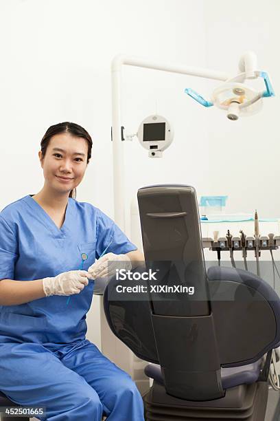 Portrait Of Female Dental Assistant Stock Photo - Download Image Now - 20-24 Years, Accuracy, Adult