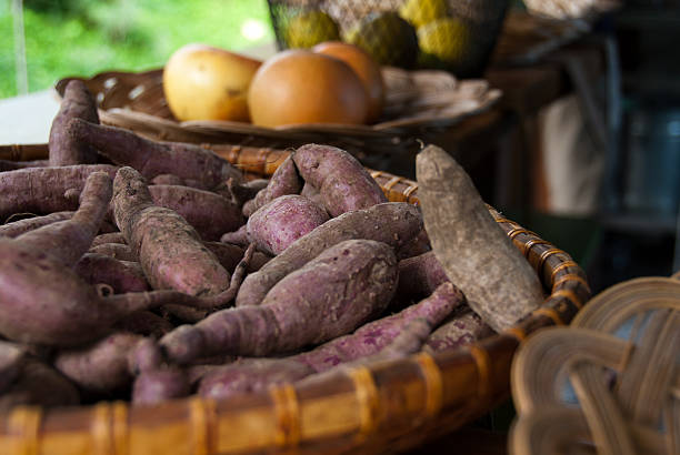istock Basket of Purple Potatoes 452503959