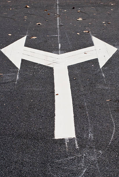 istock Arrows on the road junction 452506601