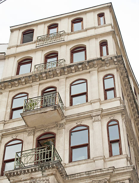 istock Exterior wall of an apartment building 452506921