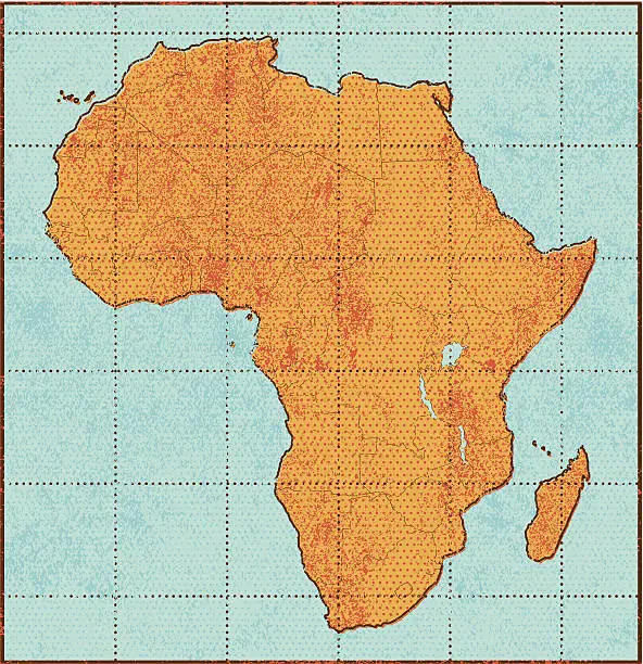 Vector illustration of Grunge Africa map