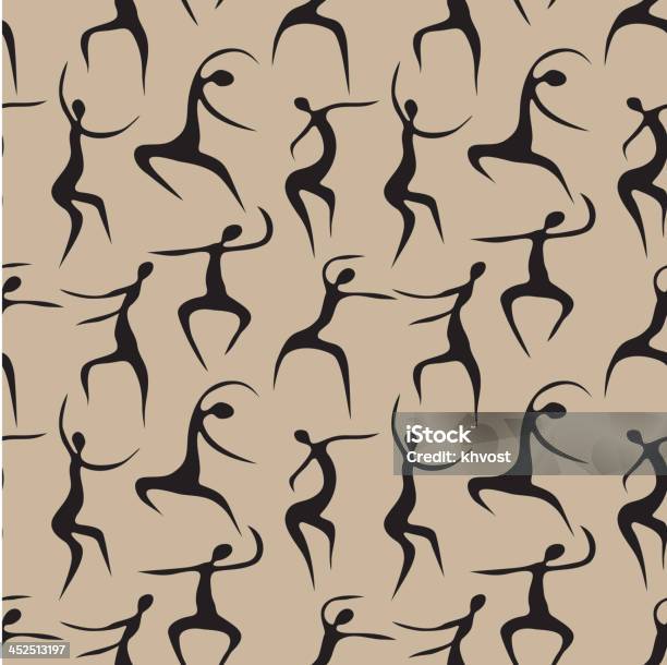 Seamless Pattern With Dancing People Stock Illustration - Download Image Now - Abstract, Activity, Backgrounds