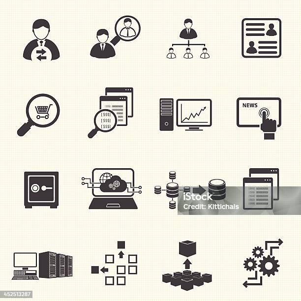 Business Finance And Information Technology Icons Stock Illustration - Download Image Now - Adult, Agreement, Bank Deposit Slip