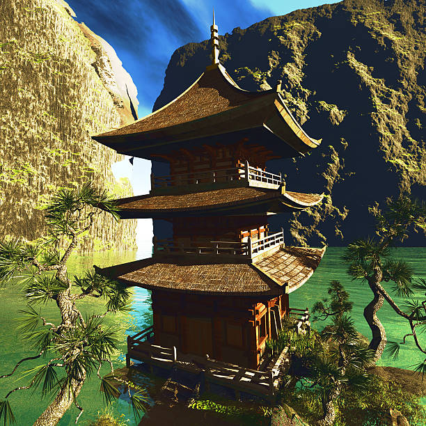 istock Zen buddhist temple in the mountains 452514969