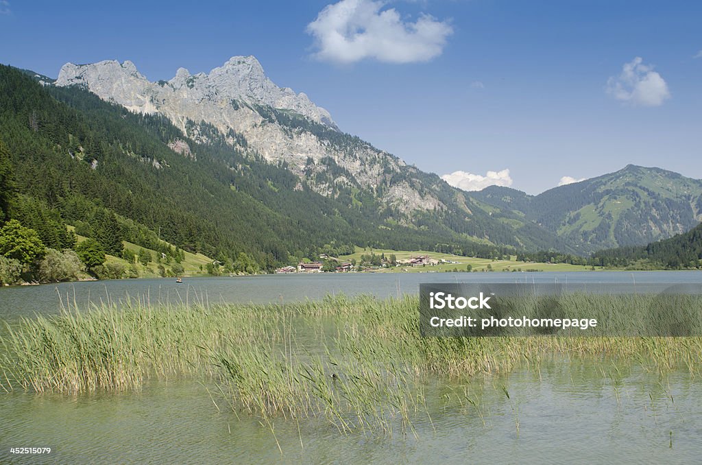 Озеро Haldensee с горы - Стоковые фото Австрия роялти-фри