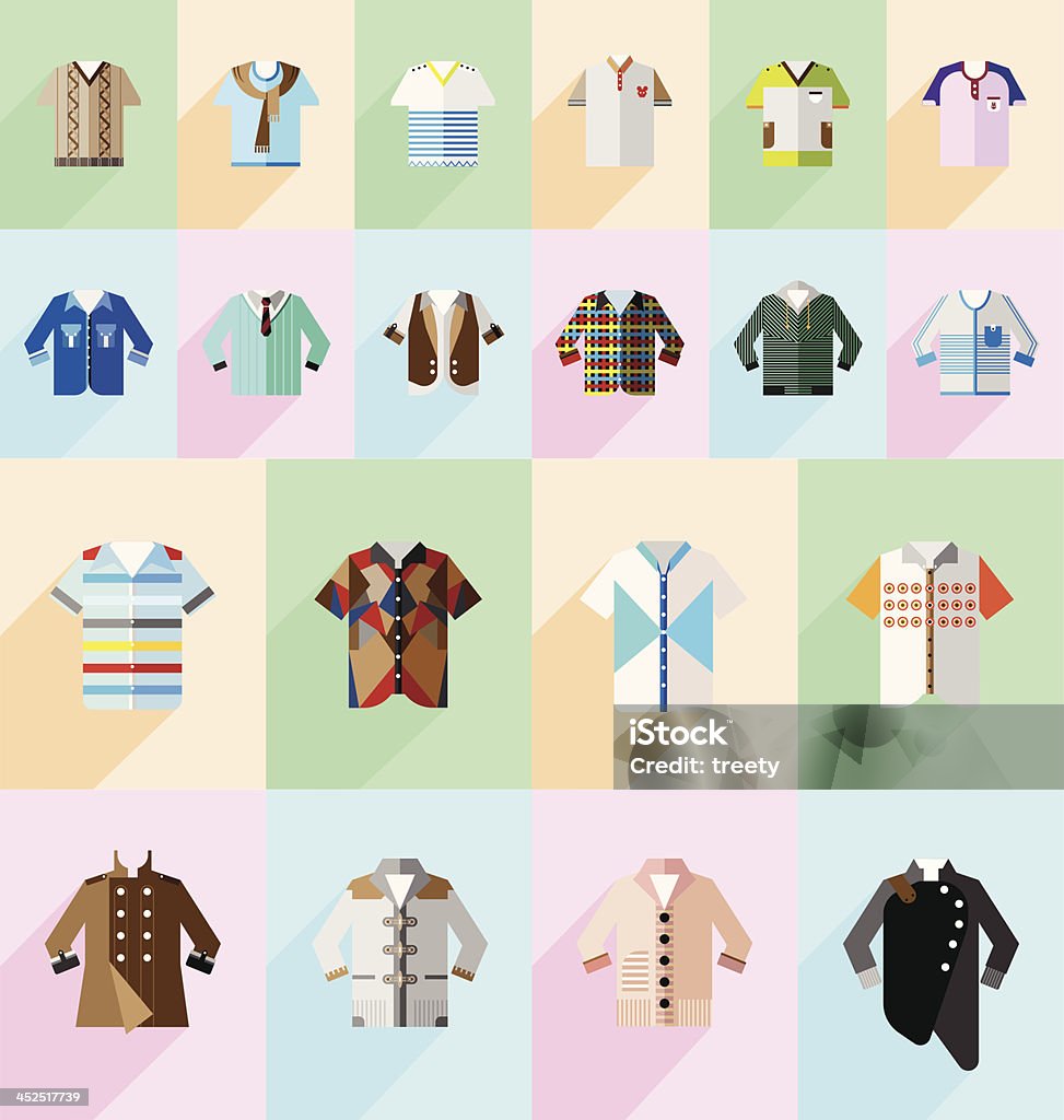 clothes icon set Set of clothes icons for your website, application, or presentation, easy to separate, made in adobe Illustrator (vector) Adult stock vector