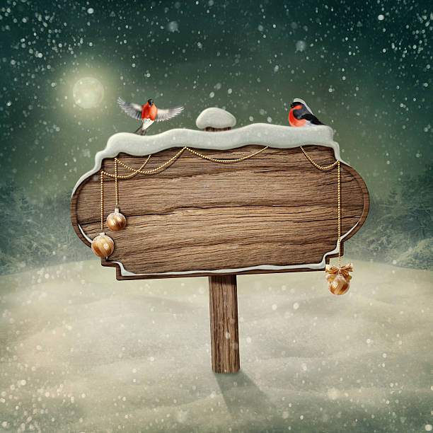 istock Wooden sign and birds 452518697