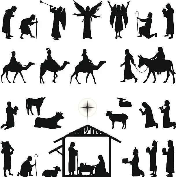Vector illustration of Nativity