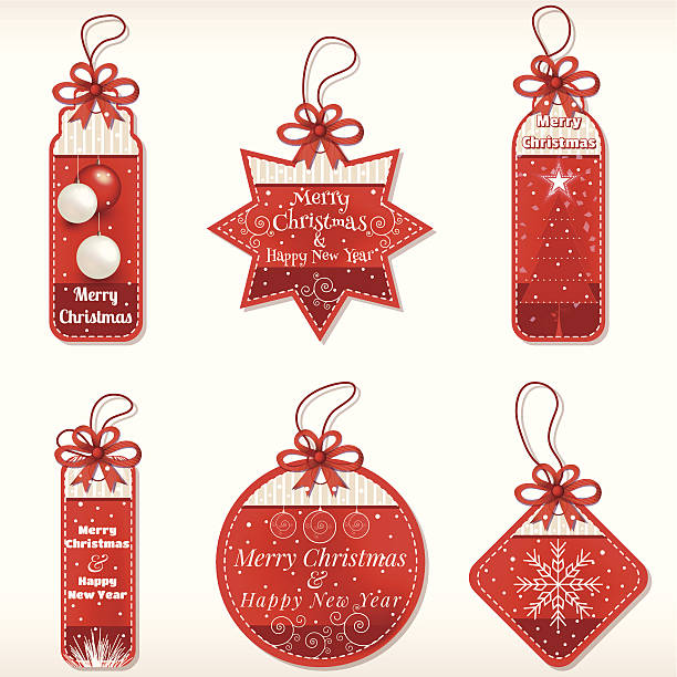 Christmas Labels - Illustration vector art illustration