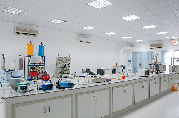 College laboratory stock photo