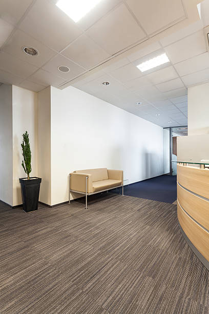 istock Interior view of an office corridor 452535165