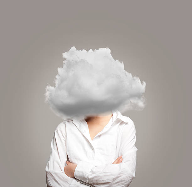 istock little girl with a cloud on her head 452537143