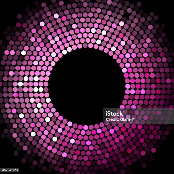 Pink Disco Lights Stock Illustration - Download Image Now - Backgrounds, Black Color, Illustration