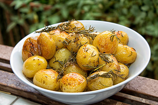 istock Beautiful roasted potatoes with rosemary 452542683