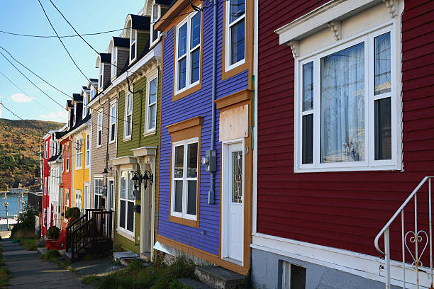 istock Typical St. John's Downtown Street and houses 452543247