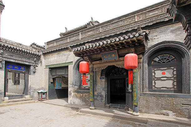 istock Chinese traditional architectural style courtyard, with the prot 452546389