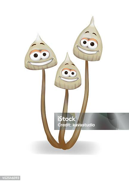 Three Funny Happy Hallucinogenic Psilocybe Magic Mushrooms Enjoying Their  Trip Stock Photo - Download Image Now - iStock
